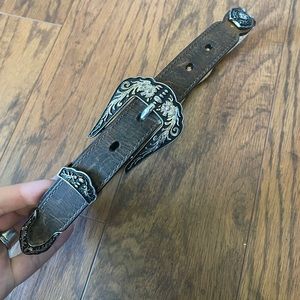 Nocona - Kids brown leather western belt